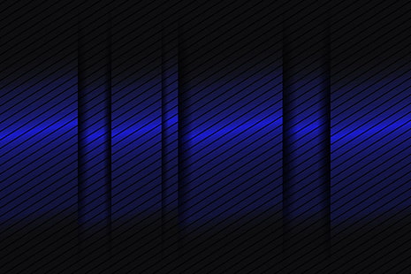 Абстрактный, Синий, Темный, Градиент, HD обои HD wallpaper