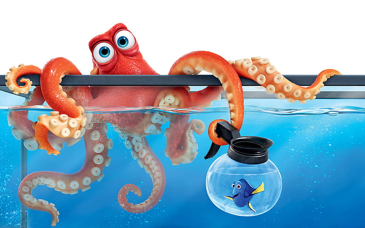 ตามหา Dory Hank Octopus, Finding, Octopus, Dory, Hank, วอลล์เปเปอร์ HD