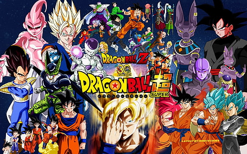 Dragon Ball, Dragon Ball Super, Black (ดราก้อนบอล), Black Goku, Cell (Dragon Ball), Champa (Dragon Ball), Frieza (ดราก้อนบอล), Gohan (ดราก้อนบอล), Goku, Goten (ดราก้อนบอล), Gotenks ( Dragon Ball), Hit (ดราก้อนบอล), Jaco Teirimentenpibosshi, Krillin (Dragon Ball), Kyabe (Dragon Ball), Mai (Dragon Ball), Majin Buu, Monaka (Dragon Ball), Piccolo (Dragon Ball), SSGSS Goku, SSGSS Vegeta, Tien Shinhan (Dragon Ball), Trunks (Dragon Ball), Vados (Dragon Ball), Vegeta (Dragon Ball), Whis (Dragon Ball), Yamcha (Dragon Ball), วอลล์เปเปอร์ HD HD wallpaper