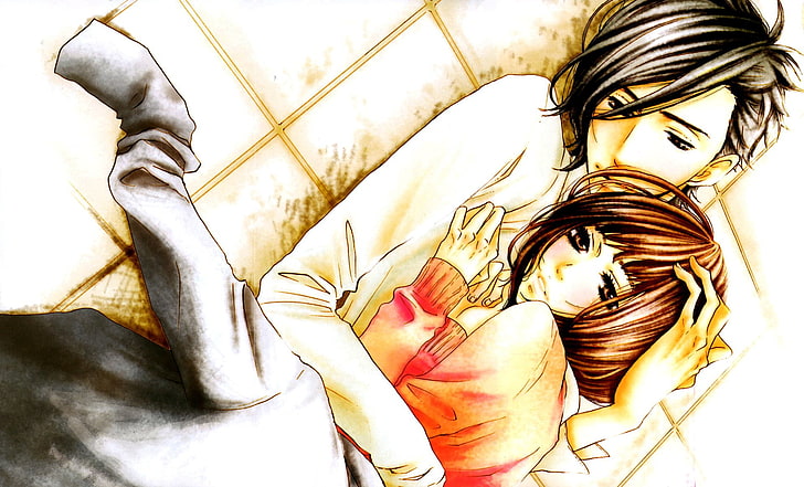 man and woman hugging each other illustration, Anime, Say 'I Love You', Kurosawa Yamato, Suki Tte Li Na Yo, Tachibana Mei, HD wallpaper