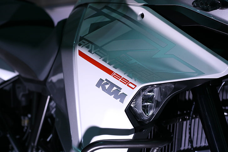 estuche KTM gris y negro, automovilismo, motocicleta, KTM, vehículo, Fondo de pantalla HD
