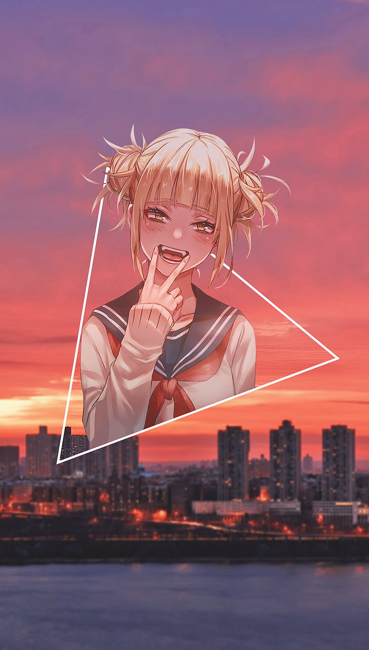 anime, picture-in-picture, anime girls, Himiko Toga, HD wallpaper