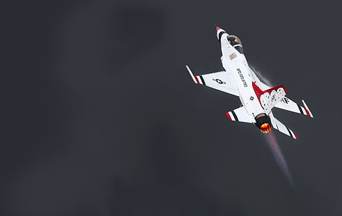 General Dynamics F-16 Fighting Falcon, ВВС США, самолет, HD обои HD wallpaper