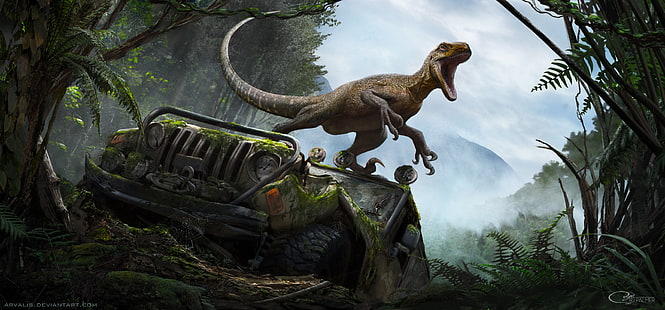 Animal, Dinossauro, Velociraptor, HD papel de parede HD wallpaper