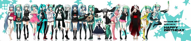 arte, rella, Hatsune Miku, Vocaloid, HD papel de parede