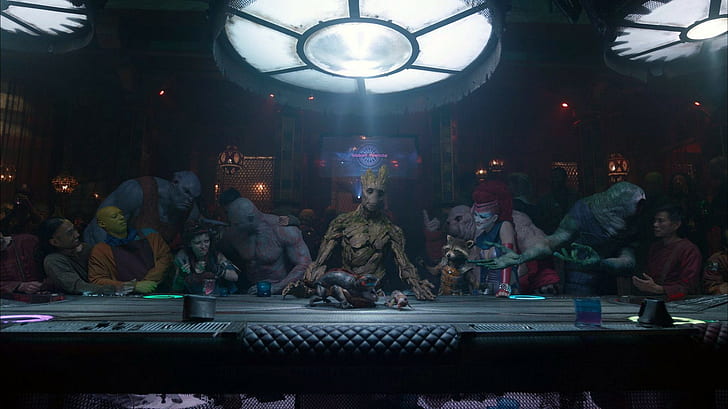 Drax, o Destruidor, Guardiões da Galáxia, Groot, Guaxinim-Foguete, HD papel de parede