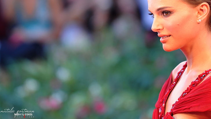 Natalie Portman, kvinnor, skådespelerska, ansikte, profil, HD tapet