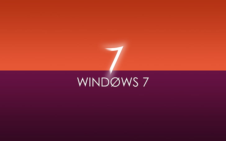 Microsoft Windows, Windows 7, ordinateur, typographie, Fond d'écran HD