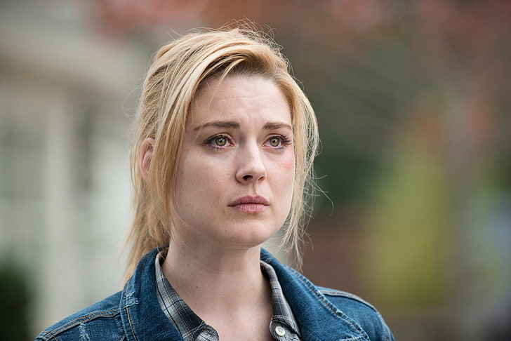blå jeansjacka för kvinnor, The Walking Dead, Walking, säsong 5, Alexandra Breckenridge, avsnitt 15, HD tapet