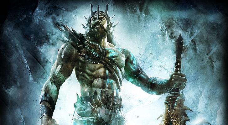 God Of War, Poseidon illustration, Jeux, Autres jeux, Fond d'écran HD