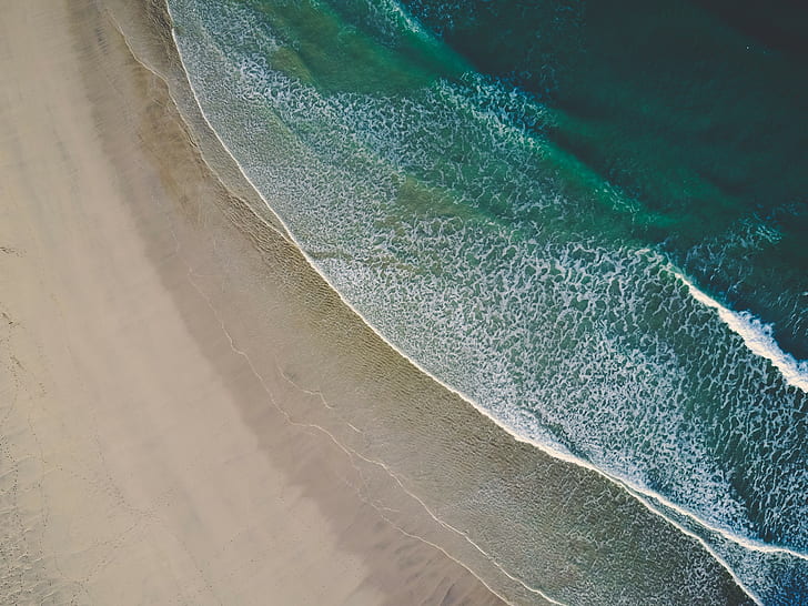 badan air, pantai, pasir, laut, air, alam, Wallpaper HD