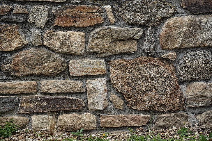 ancien mur, construction, maconnerie, mur, pierres, village, Fond d'écran HD