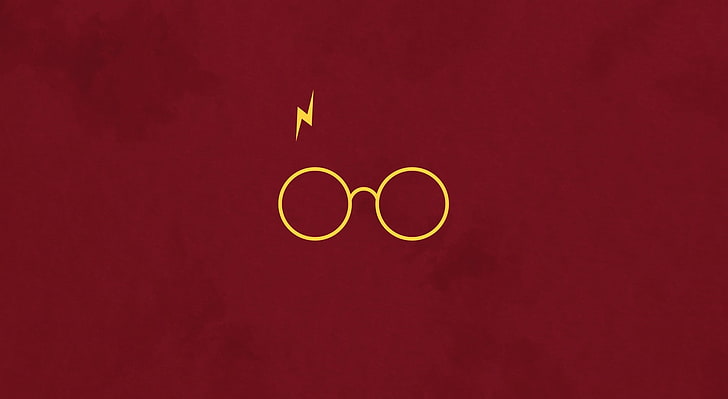 Harry Potter, fond d'écran numérique de lunettes jaunes, films, Harry Potter, lunettes, harrypotter, Fond d'écran HD