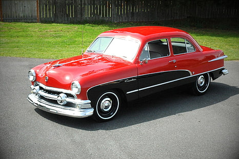 1951, clásico, coupe, crestline, personalizado, ford, antiguo, usa, vintage, Fondo de pantalla HD HD wallpaper