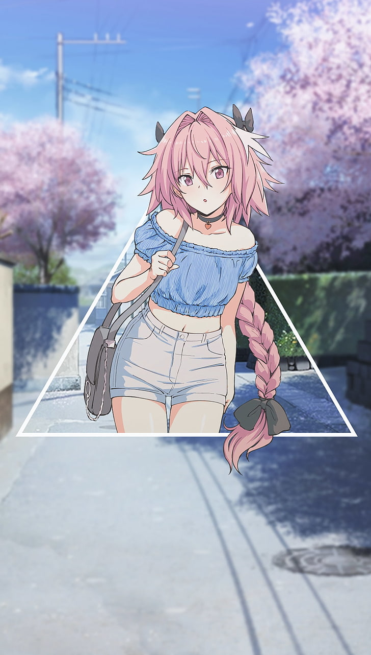 Anime, Bild-in-Bild, langes Haar, Astolfo (Schicksal / Apokryphen), Anime-Jungs, HD-Hintergrundbild, Handy-Hintergrundbild