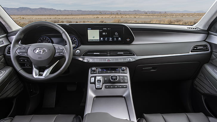 Hyundai Palisade, SUV, interior, Mobil 2020, 4K, Wallpaper HD