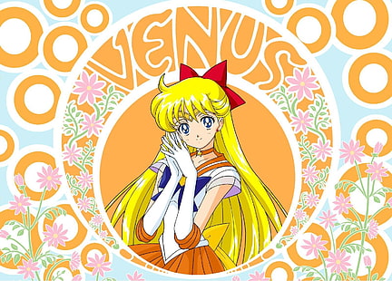 Sailor Venus Matrosen Uniformen Bishoujo Senshi Sailor Moon Anime Sailor Moon HD Kunst, Sailor Venus, Matrosen Uniformen, HD-Hintergrundbild HD wallpaper