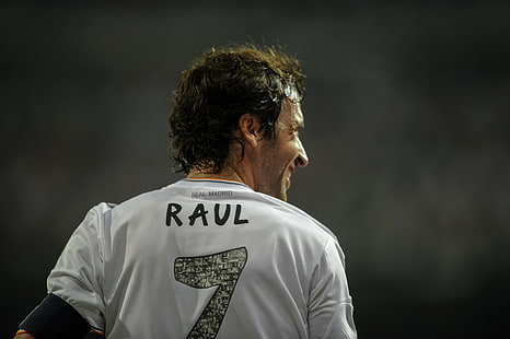 Fotboll, Raúl González Blanco, Real Madrid C.F., HD tapet HD wallpaper