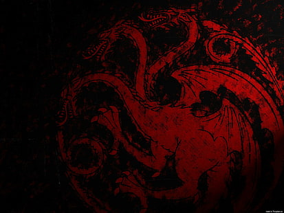 House Targaryen, TV, Game of Thrones, sigils, HD tapet HD wallpaper