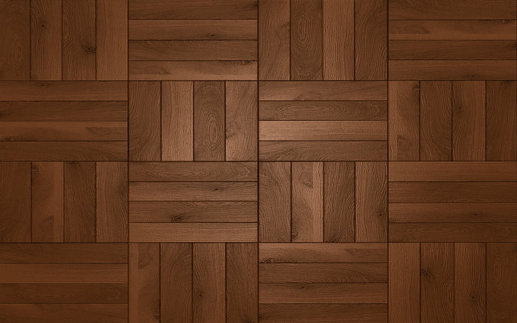 brązowa podłoga drewniana, drewno, kwadrat, podłoga, ciemnobrązowe odcienie, Tapety HD
