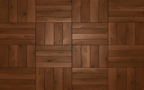 pavimenti in legno marrone, legno, quadrati, pavimento, tonalità marrone scuro, Sfondo HD HD wallpaper