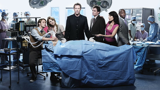 House, MD, Hugh Laurie, Jennifer Morrison, James Wilson, Tapety HD HD wallpaper