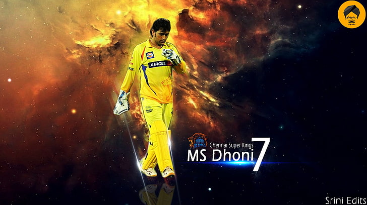 MS Dhoni Chennai Super Kings Galaxie, HD-Hintergrundbild