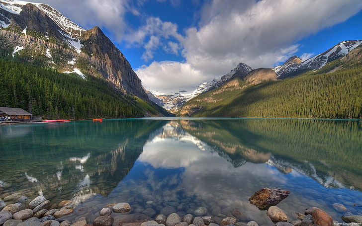 Morning Lake Banff Alberta Canada-Windows 10 Deskt .., Fond d'écran HD
