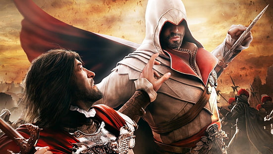 Assassin's Creed: Brotherhood, Ezio Auditore da Firenze, HD wallpaper HD wallpaper
