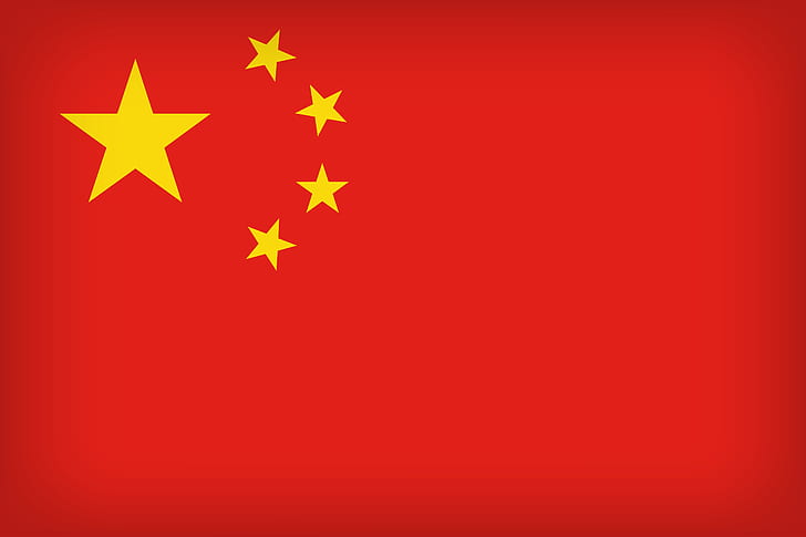 Chiny, flaga, Chiny, ChRL, Chińska flaga, Azja Wschodnia, Flaga Chin, Tapety HD