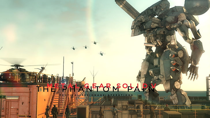 bâtiment en béton brun et blanc, Metal Gear Solid V: The Phantom Pain, Big Boss, Metal Gear Solid, Metal Gear, Fond d'écran HD