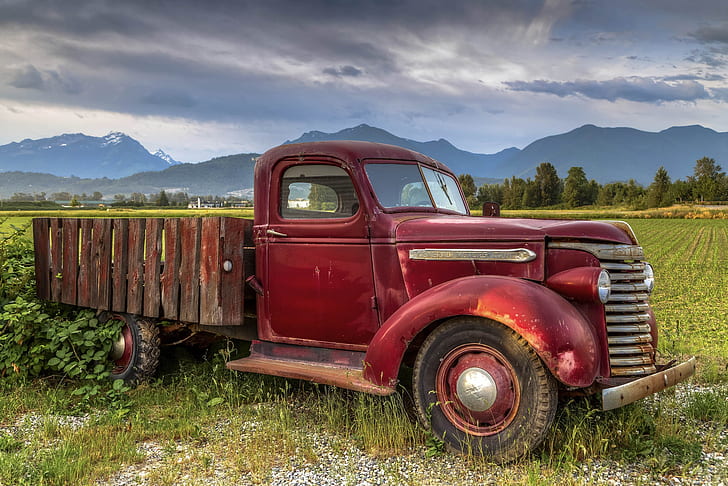 rusty, truck, old, HD wallpaper