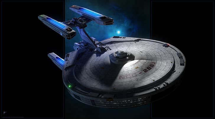 Robert Bonchune, USS Stargazer, star trek: the next generation, Star Trek, Star Trek Ships, vehicle, science fiction, spaceship, HD wallpaper
