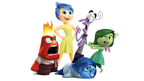 Movie, Inside Out, Anger (Inside Out), Disgust (Inside Out), Fear (Inside Out), Joy (Inside Out), Sadness (Inside Out), HD wallpaper HD wallpaper