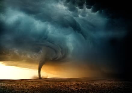 السحب ، العاصفة ، الرياح ، الإعصار، خلفية HD HD wallpaper