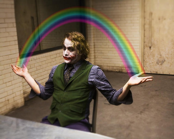 batman filme der joker rainbows heide ledger batman der dunkle ritter 1280x1024 Unterhaltungsfilme HD Art, Filme, Batman, HD-Hintergrundbild