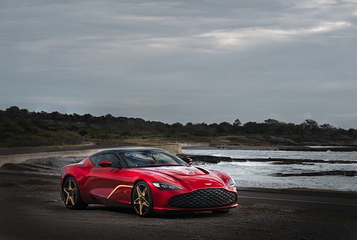 rot, Aston Martin, Küste, Coupé, Zagato, 2020, V12 Twin-Turbo, DBS GT Zagato, 760 PS, HD-Hintergrundbild