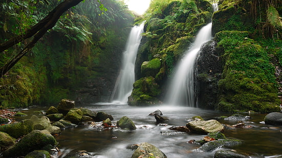 tobende Wasserfälle, Wasserfall, Natur, Landschaft, HD-Hintergrundbild HD wallpaper