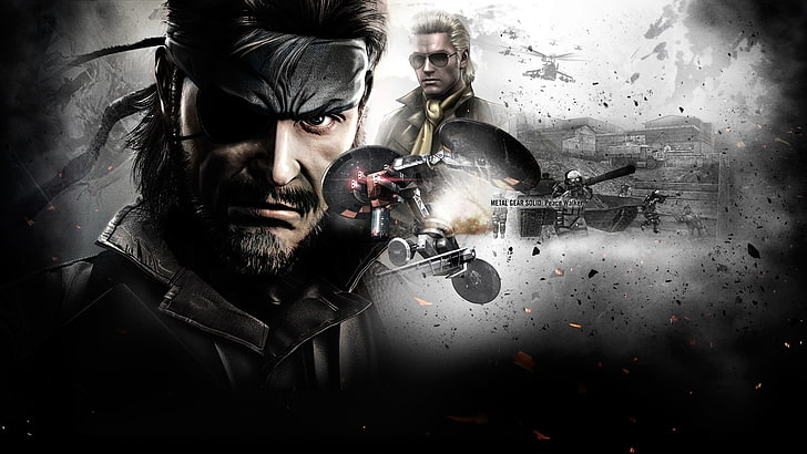 Metal Gear Solid , Kojima Productions, Metal Gear, Hideo Kojima, video games, PlayStation, Metal Gear Solid: Peace Walker, Big Boss, PSP, HD wallpaper