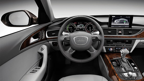 Audi A6, авто, интерьеры автомобилей, салон автомобилей, HD обои HD wallpaper