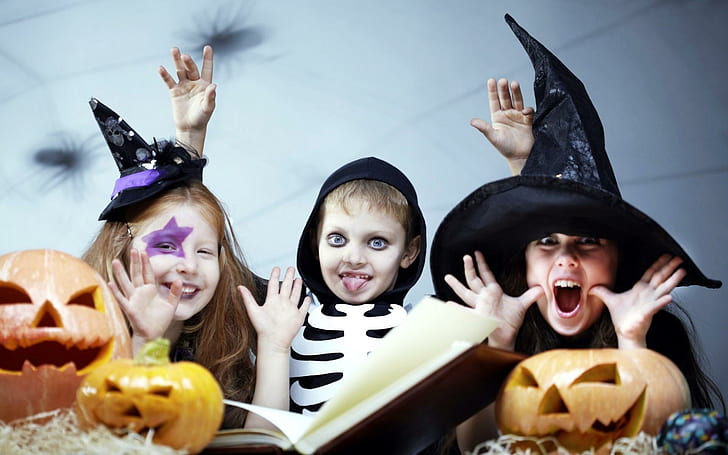 Niños divertidos de Halloween, 1920x1200, Fondo de pantalla HD