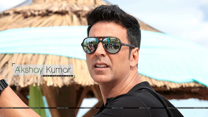 Akshay kumar indossando occhiali da sole, celebrità maschili, akshay kumar, bollywood, attore, Sfondo HD