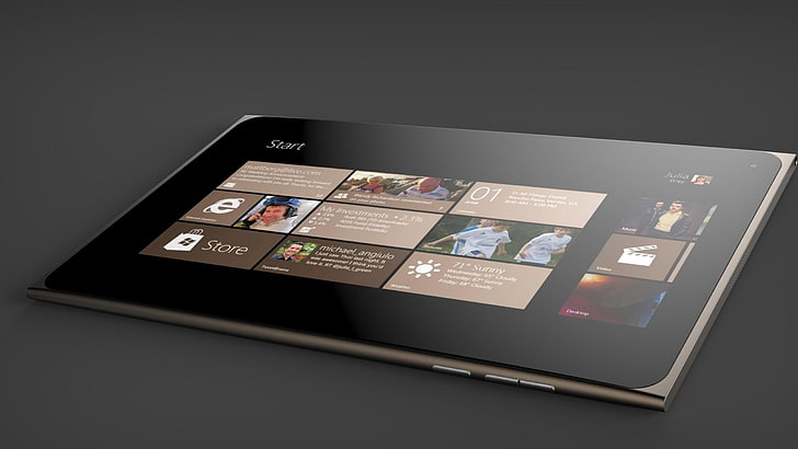 tablette argentée, Microsoft Windows, Windows Phone, technologie, Fond d'écran HD
