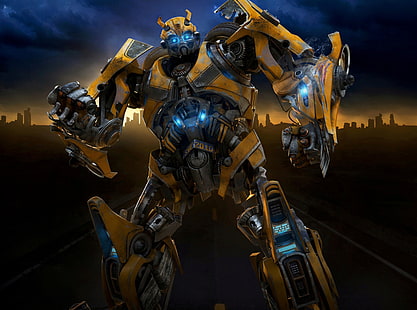 Transformers 2 Bumblebee, ilustrasi Transformers Bumblebee, Film, Transformers, Bumblebee, Wallpaper HD HD wallpaper