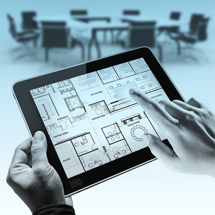 tablet, fingers, technology, HD wallpaper