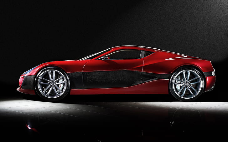 Rimac Concept One Side View, HD wallpaper