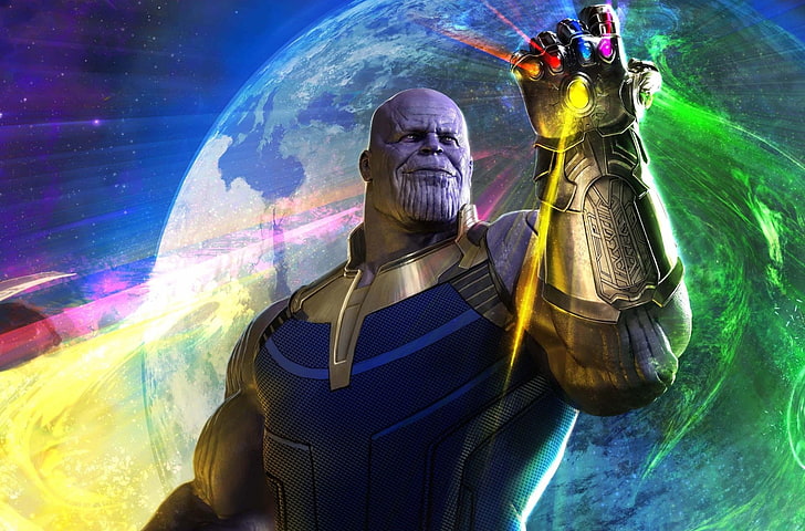 Papel de parede de Thanos, Filme, Vingadores: Guerra Infinita, Manopla do Infinito, Josh Brolin, Thanos, HD papel de parede