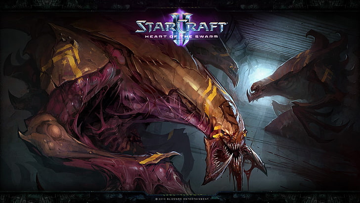 Star Craft Heart خلفية رقمية ، Starcraft II، خلفية HD