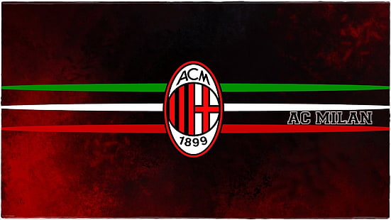Cyfrowa tapeta ACM, AC Milan, sport, kluby piłkarskie, piłka nożna, Włochy, Tapety HD HD wallpaper
