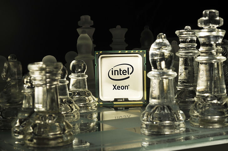 وحدة المعالجة المركزية Intel Xeon ، إنتل ، زيون ، معالج ، شطرنج، خلفية HD